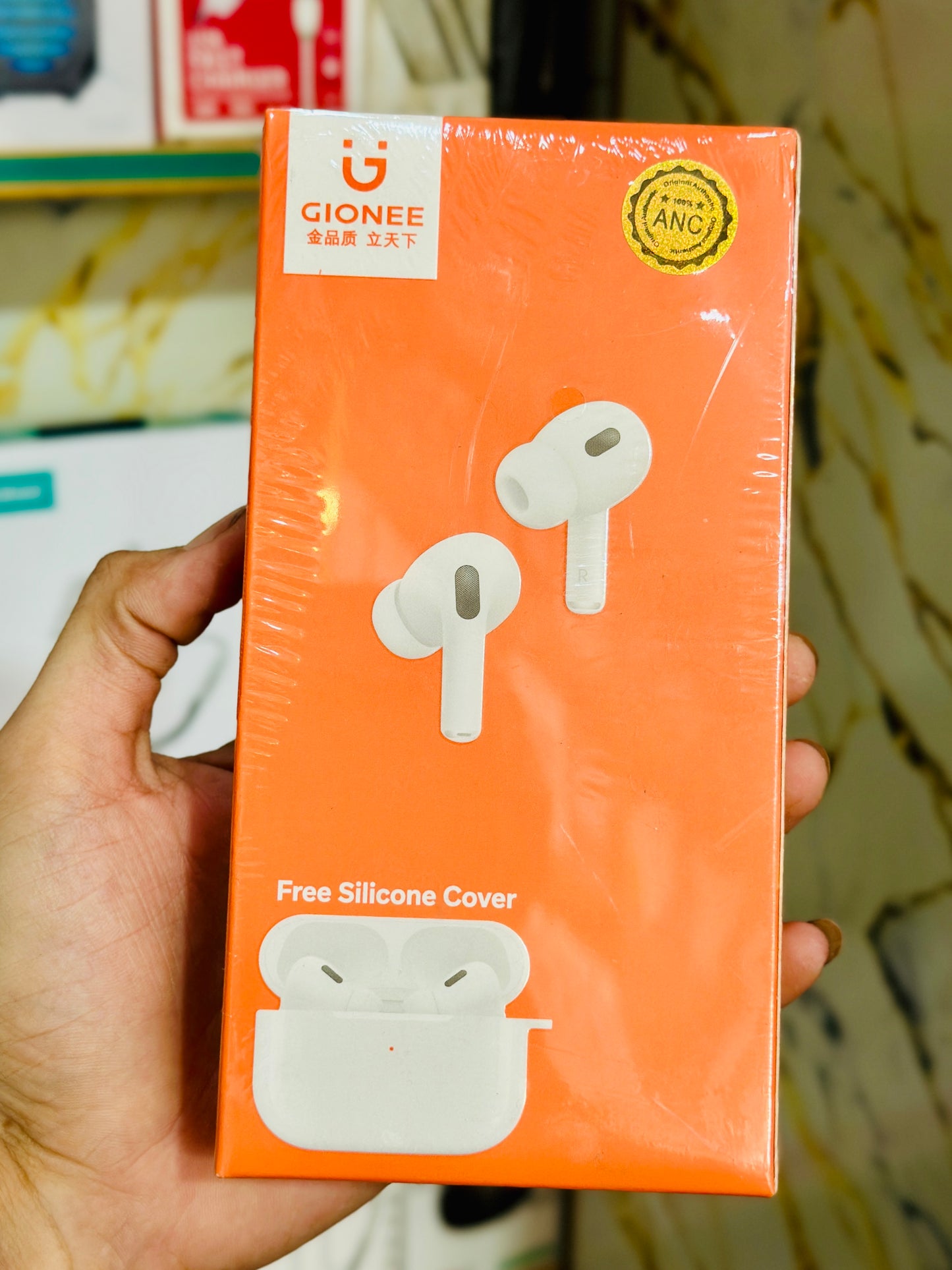 Gionee Original TWS Wireless Earbuds – Bluetooth 5.4 Premium Sound AirPods, Deep Bass Touch Control Headphones with Portable Charging Case & Built-in Mic for Android/iOS