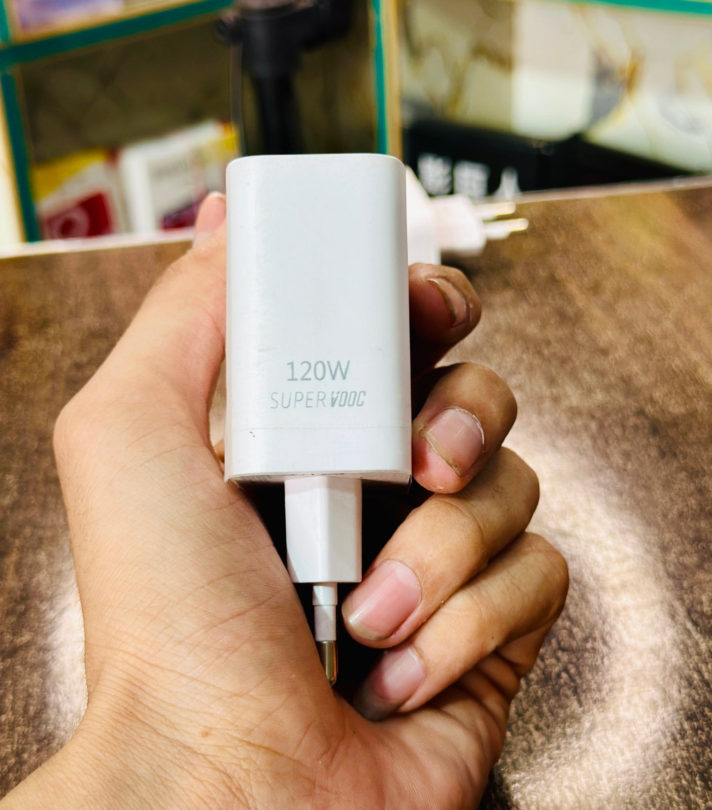 SuperVOOC 120W Flash Charger – Ultra-Fast Power Adapter with Type-C Cable for Oppo, OnePlus, and Realme