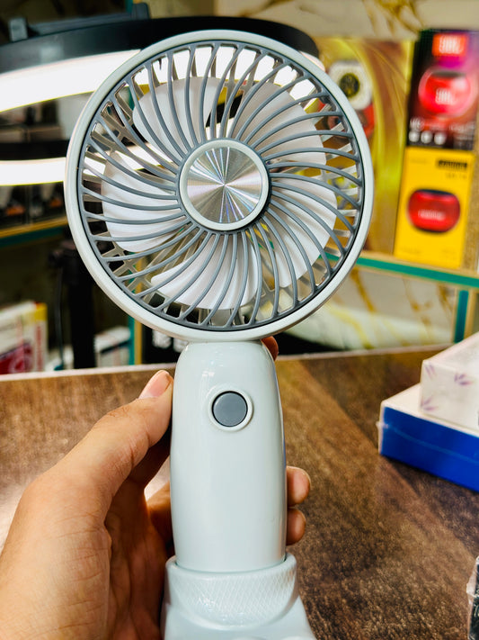 Portable Mini Desk Fan – 3-Speed USB Rechargeable Personal Fan, Quiet Operation & 180° Adjustable Head, Compact Cooling Fan for Home, Office, and Travel