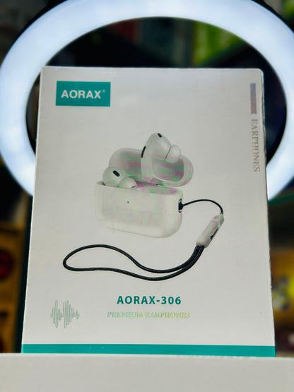 Aorax 306 Premium Wireless Earbuds – 3rd Gen TWS Audio with Rich Bass