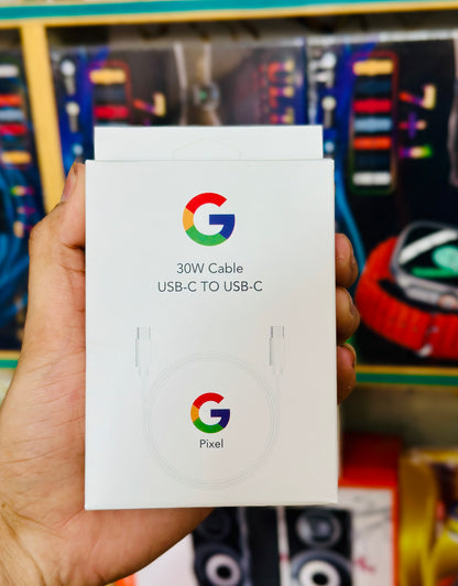 Google Pixel 30W USB-C to USB-C PD Cable – High-Quality 1M Replacement Cord