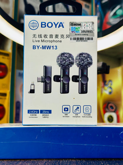 Original Boya BY-M1 Lavalier Collar Microphone – Crystal-Clear Audio for YouTube & Vlogging