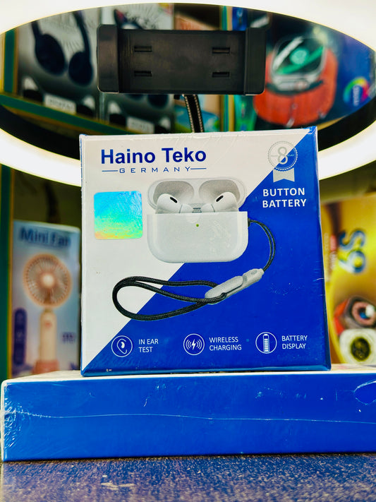 Haino Teko Wireless Earbuds – Premium Bluetooth 5.3 Headphones with Wireless Charging Case, Deep Bass, Touch Control, and Long Battery Life (German Design)