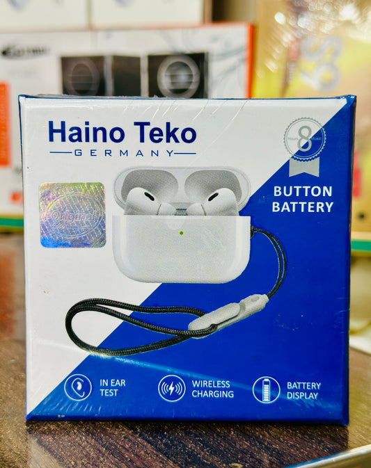 Haino Teko Wireless Earbuds – Premium Bluetooth 5.3 Headphones with Wireless Charging Case, Deep Bass, Touch Control, and Long Battery Life (German Design)
