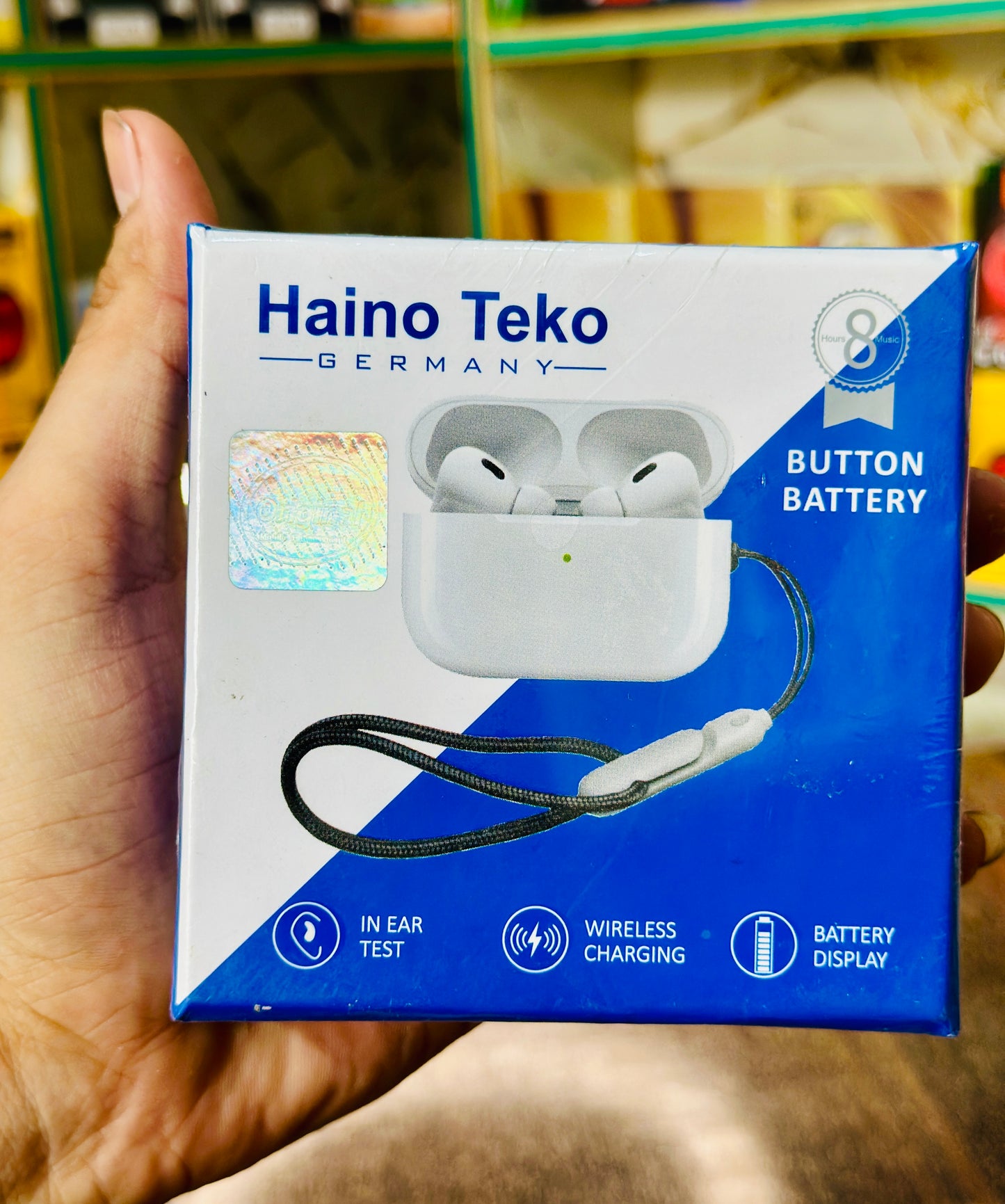 Haino Teko Wireless Earbuds – Premium Bluetooth 5.3 Headphones with Wireless Charging Case, Deep Bass, Touch Control, and Long Battery Life (German Design)